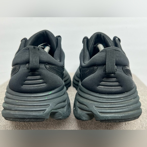 Hoka One One Bondi 8 Mens 11.5 4E X-Wide Triple Black Shoes Sneakers Running main image 9